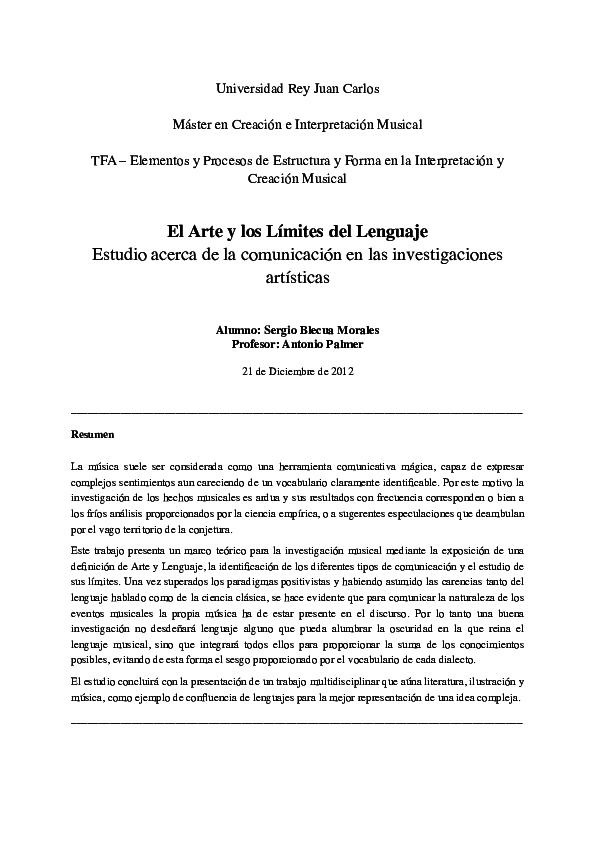 (PDF) Los límites del lenguaje