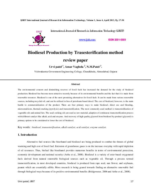 Biodiesel production process picture