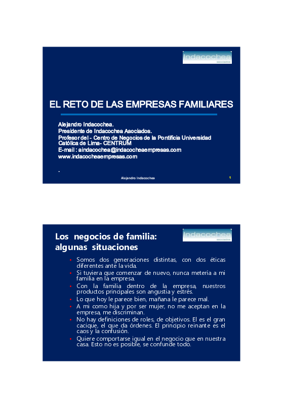 (PDF) EL RETO DE LAS EMPRESAS FAMILIARES