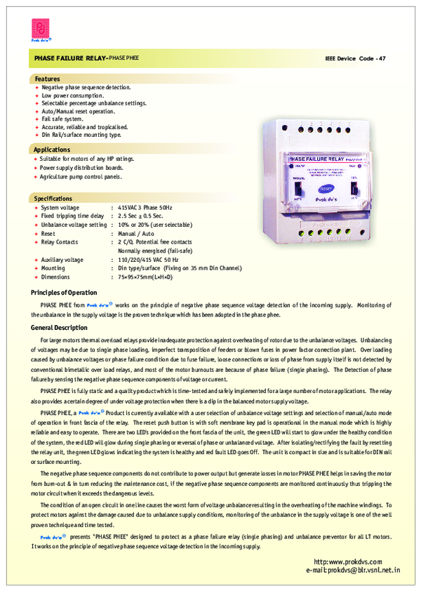 (PDF) PHASE FAILURE RELAY Ala Ashwel Academia.edu