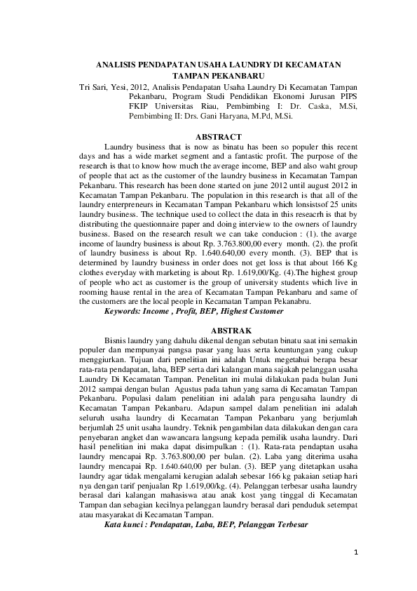 4 Tahun Sudah Ketua Ranting Desa Gembong Tekuni Laundry