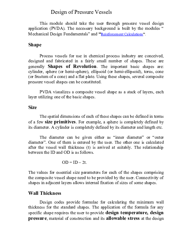 (DOC) Design of Pressure Vessels