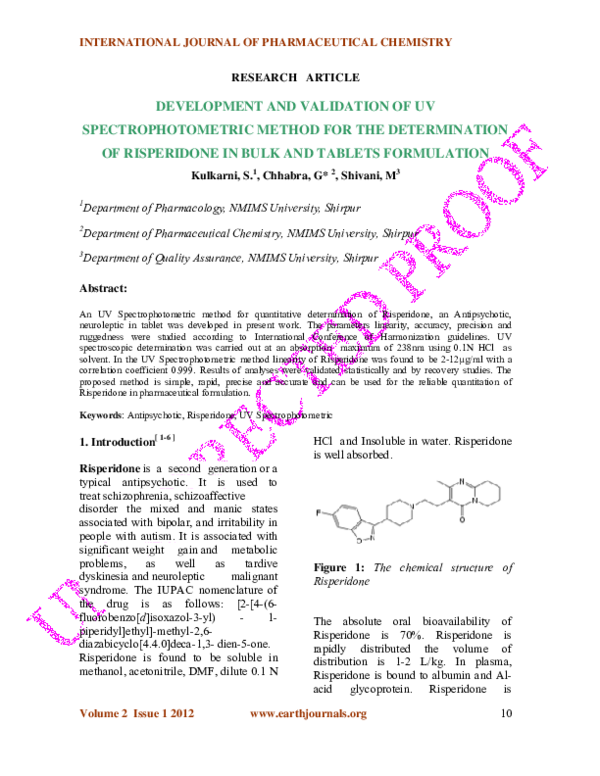 PDF DeVELOPMENT AND VALIDATION OF UV SPECTROPHOTOMETRIC METHOD FOR pdf-development-and-validation-of-uv-spectrophotometric-method-for