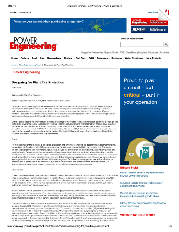 (PDF) Power Plant Fire Protection Tint Lwin Academia.edu