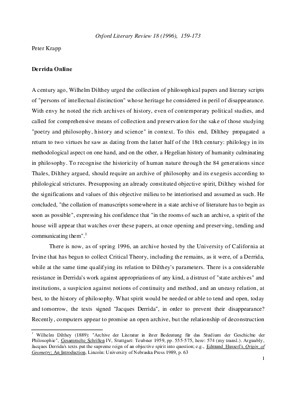 Derrida on truth picture