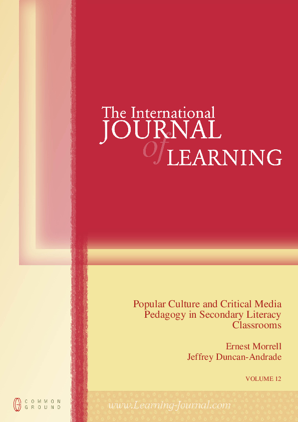 (PDF) Popular Culture and Critical Media Pedagogy In Secondary Literacy ...