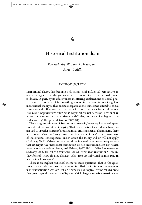Historical institutionalism pdf picture