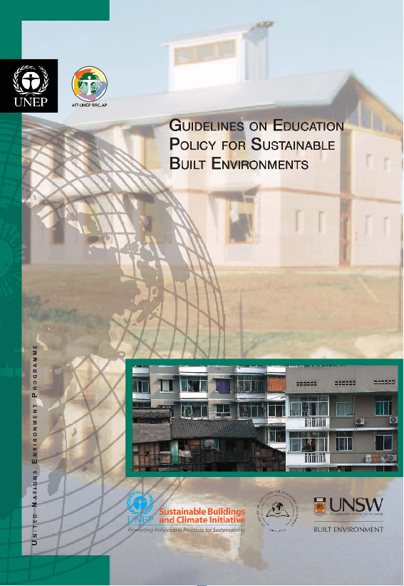 (PDF) Guidelines on education policy for sustainable built environments