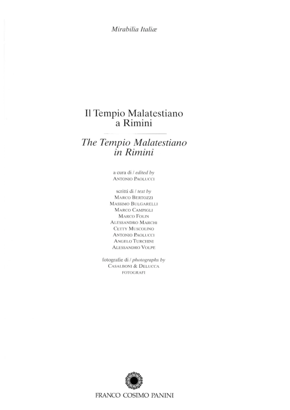 (PDF) Sigismondo Pandolfo Malatesta, Pio II e il Tempio Malatestiano