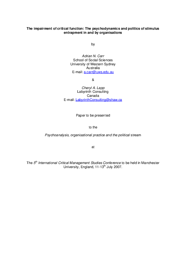 Entrapment paper essay image