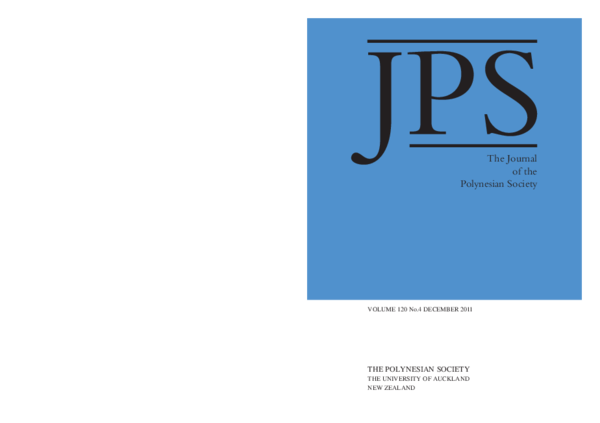 (PDF) THE POLYNESIAN SOCIETY The Journal of the Polynesian Society