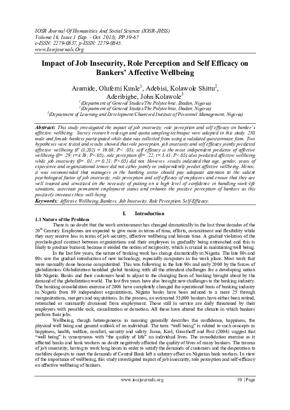 Job insecurity stress image