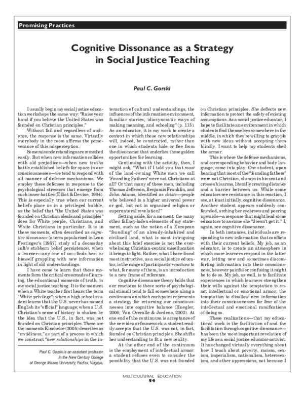 Strategic dissonance occurs when there is picture