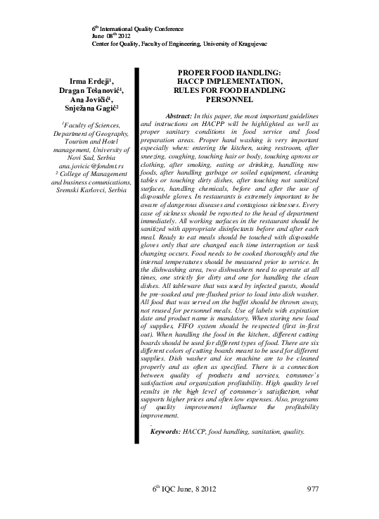 Haccp plan example pdf image