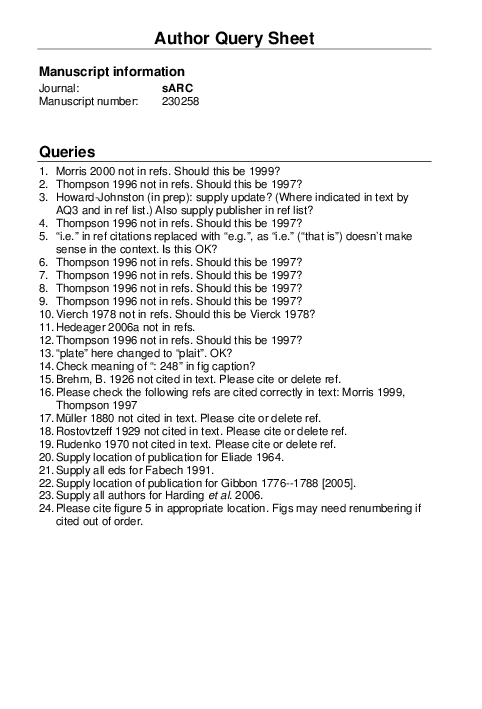 Scandinavia and the Huns: an Interdisciplinary Approach to the Migration Era.