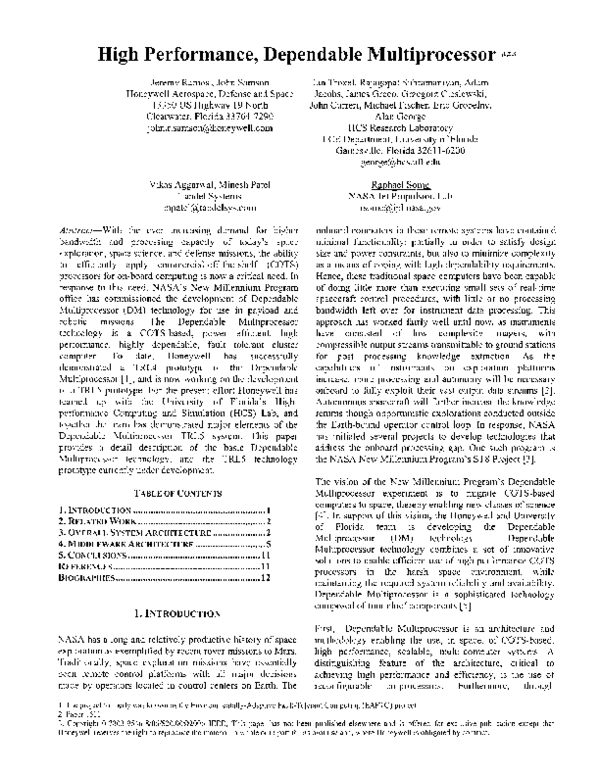 (PDF) High Performance Dependable Multiprocessor II