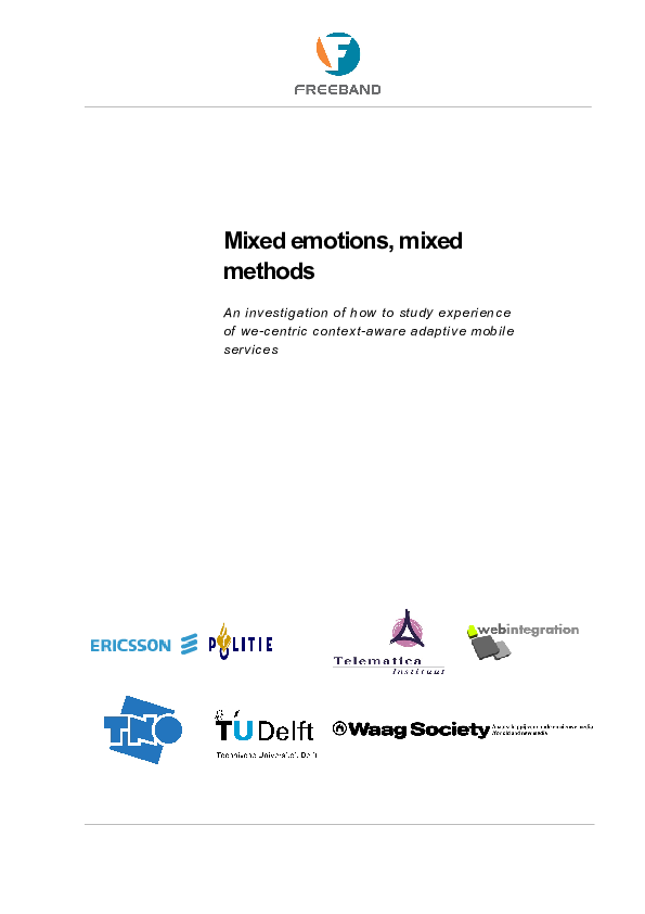 (DOC) Mixed Emotions, Mixed Methods Joke Kort and Ingrid Mulder