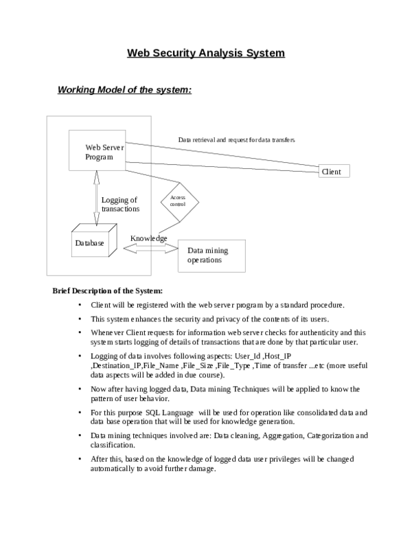 (PDF) Web Security Analysis System