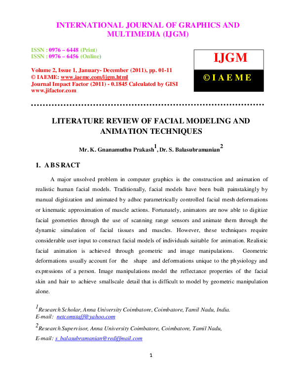 Studies on animation image