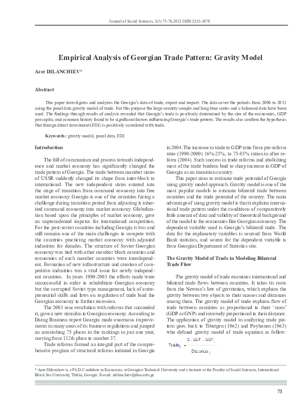 Applying gravity model to analyze trade activities of vietnam picture