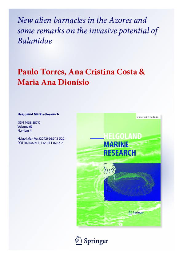 (PDF) New alien barnacles in the Azores and some remarks on the ...