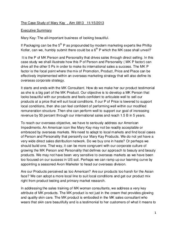 What global market-entry strategy did mary kay use in china? picture