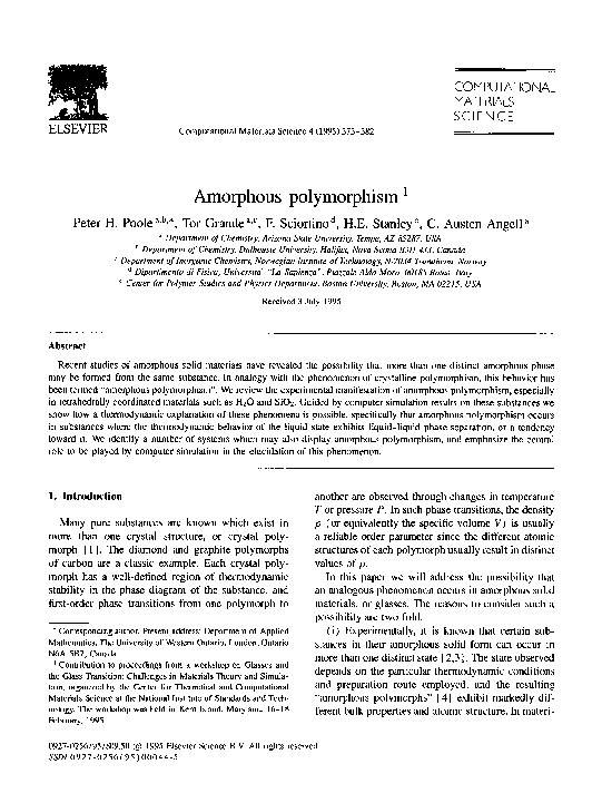 (PDF) Amorphous Polymorphism