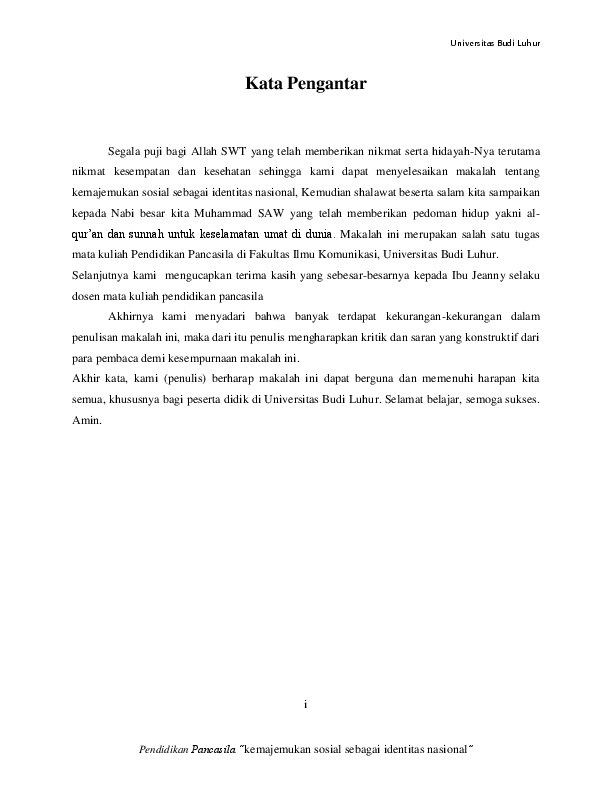 Doc Kemajemukan Sosial Dalam Identitas Nasional Nosev Randy Academia Edu