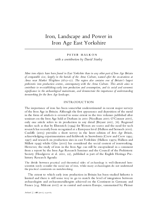 Iron Landscape and Power Halkon