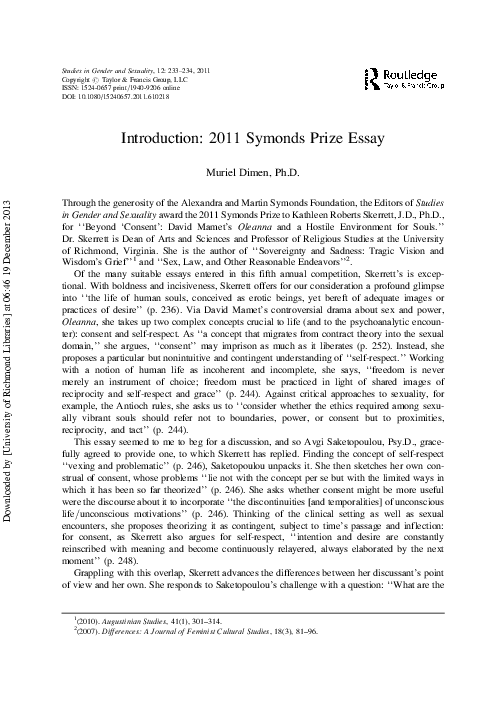 Oleanna meaning picture