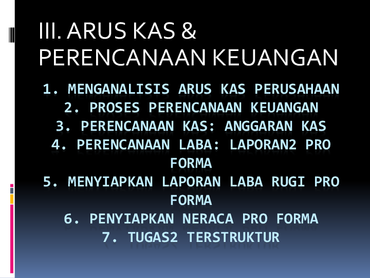 Ppt 3 Arus Kas Dan Perencanaan Keuangan Mk1 Warsono Widyan Novita Academia Edu