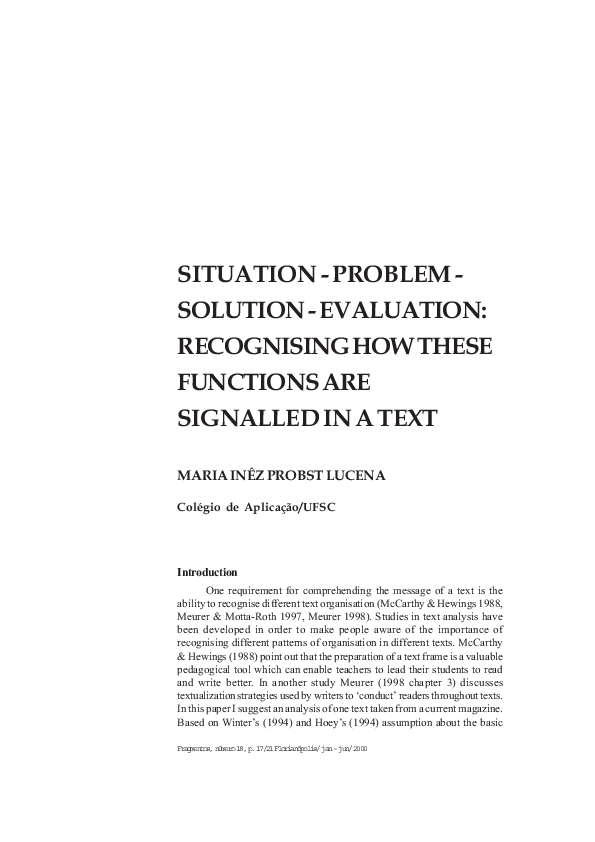 Problem solution topics picture