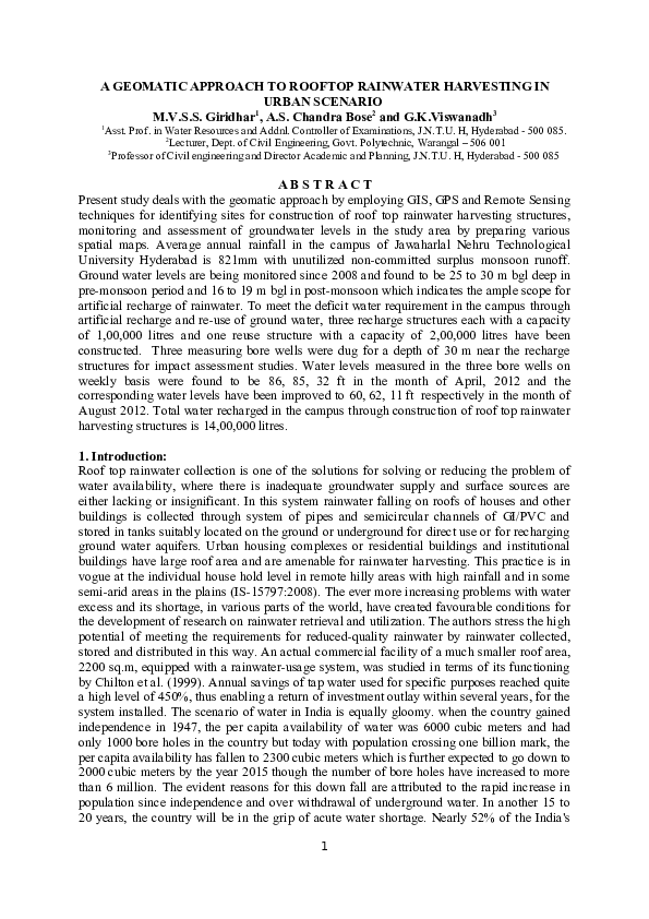 Rainwater harvesting system planning image