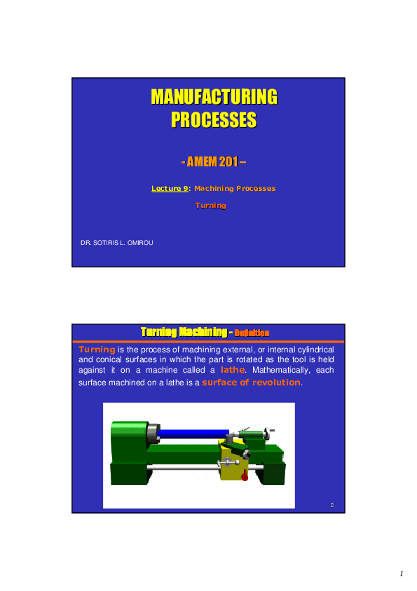 (PDF) Manufacturing process