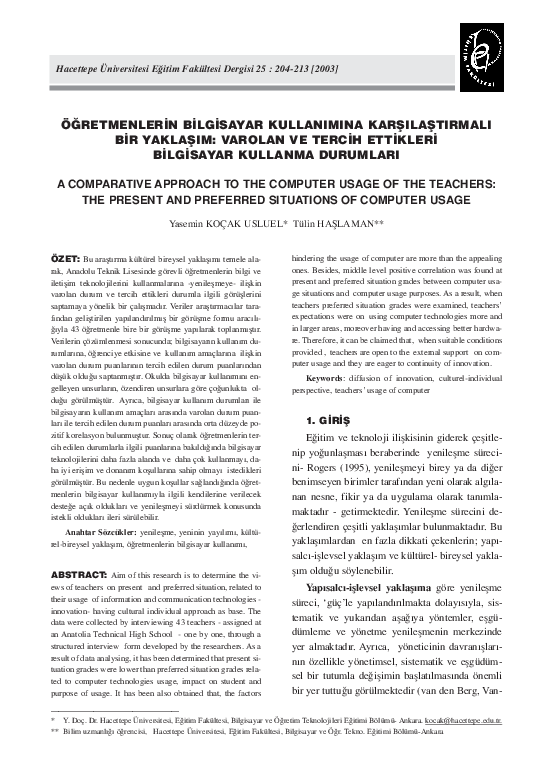 (PDF) The Integration of Information and Communication technologies in ...