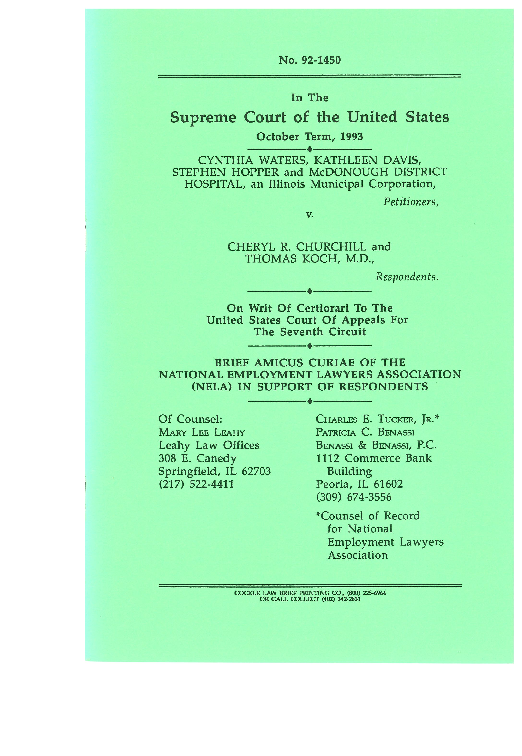 (PDF) US Supreme Court Amicus Brief of the National Employment Law ...