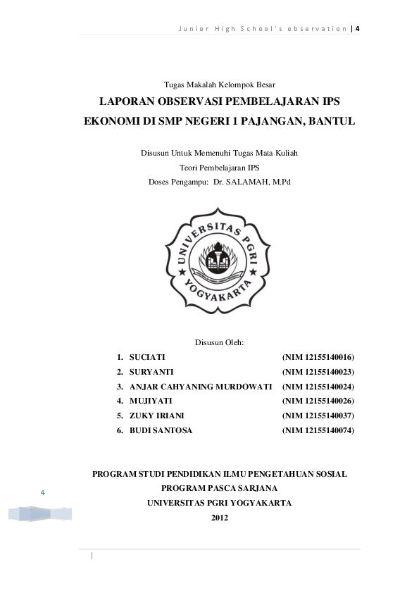 Contoh Laporan Hasil Pengamatan Lingkungan Sekolah Nusagates Contoh Laporan Hasil Pengamatan Lingkungan Sekolah Nusagates