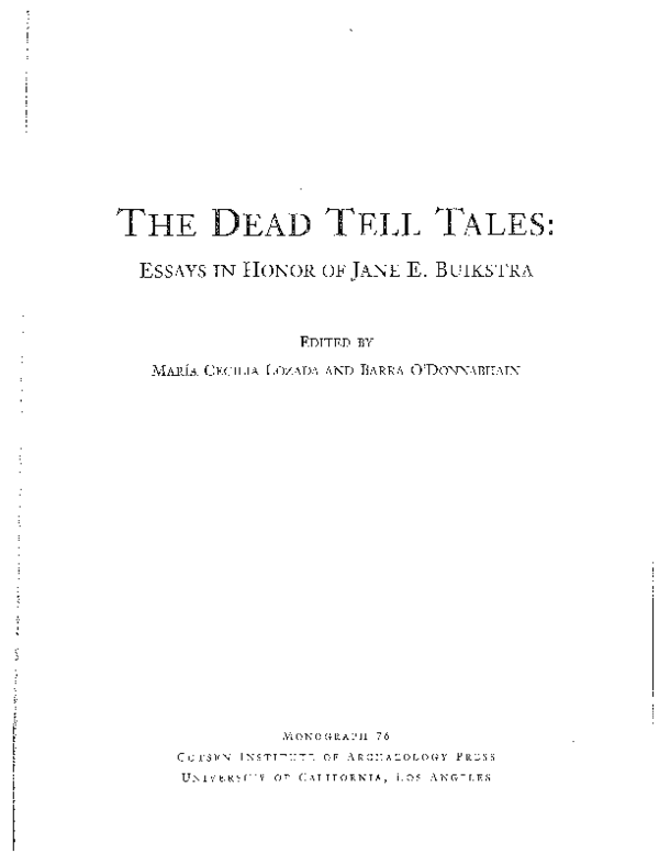 (PDF) Life in Print the Publication Record of Jane E. Buikstra