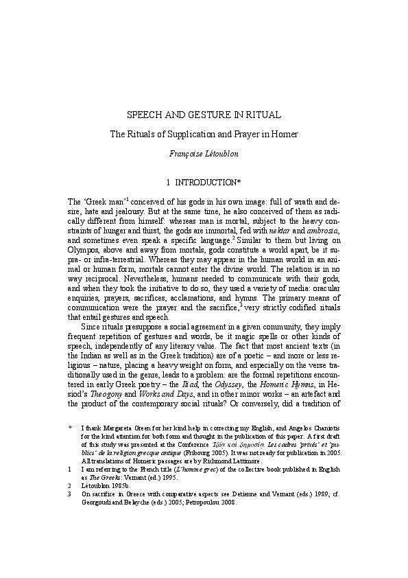 speech and gesture in