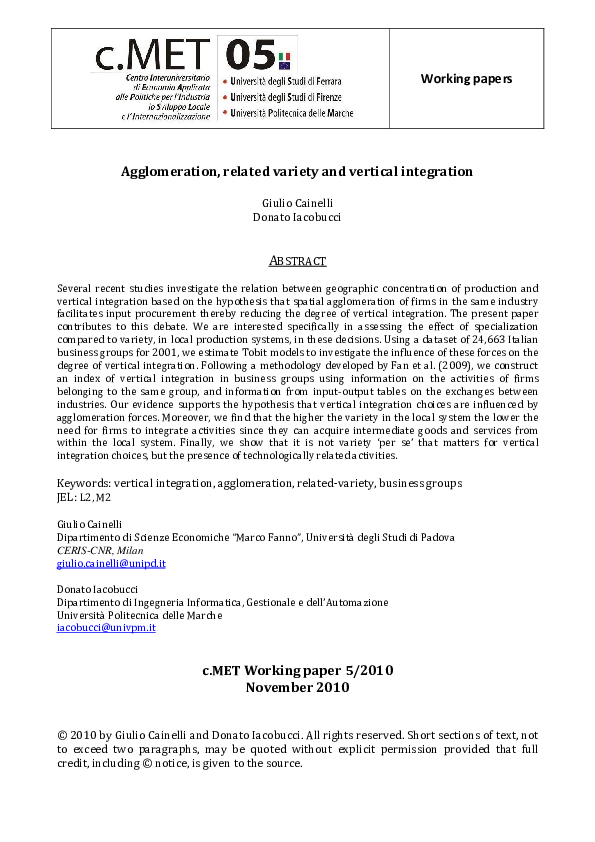 Link between real estate prices and agglomeration forces picture