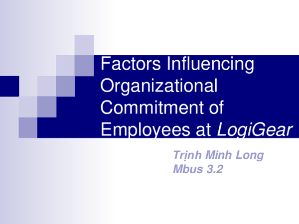 (PPT) Factors Influencing Organizational Commitment of Employees at ...