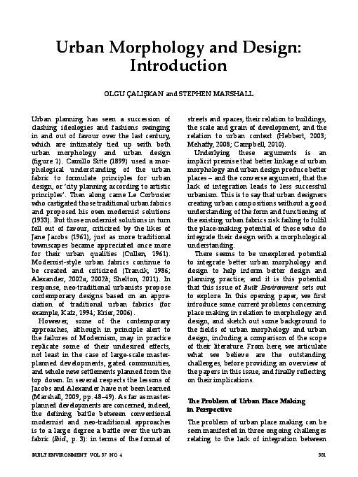 Urban morphology essay 07 image