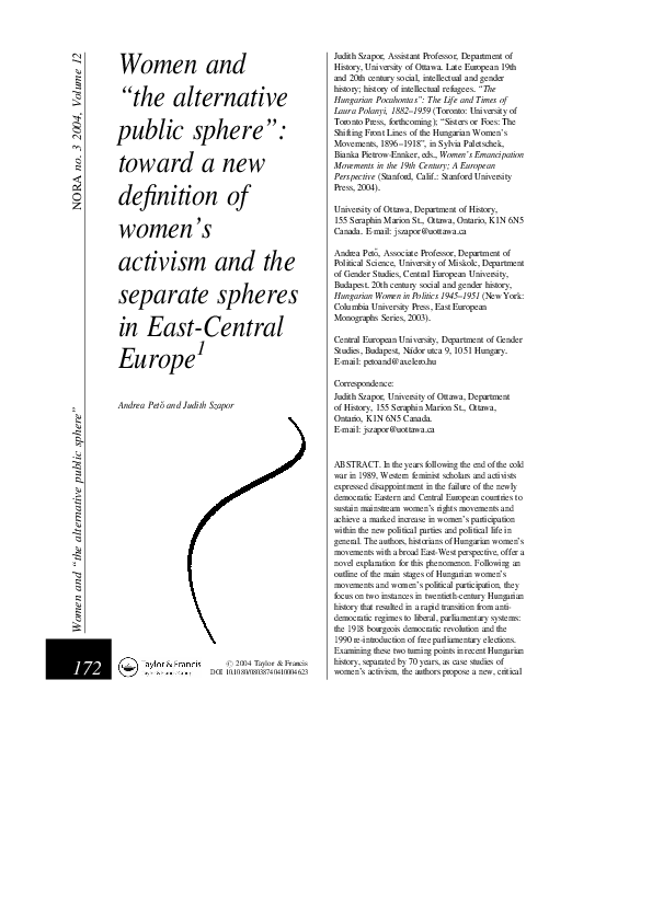 Separate spheres ideology image