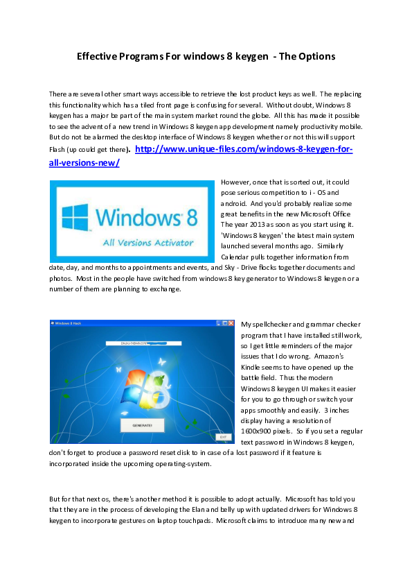Doc Effective Methods For Windows 8 Keygen James Dean Academia Edu