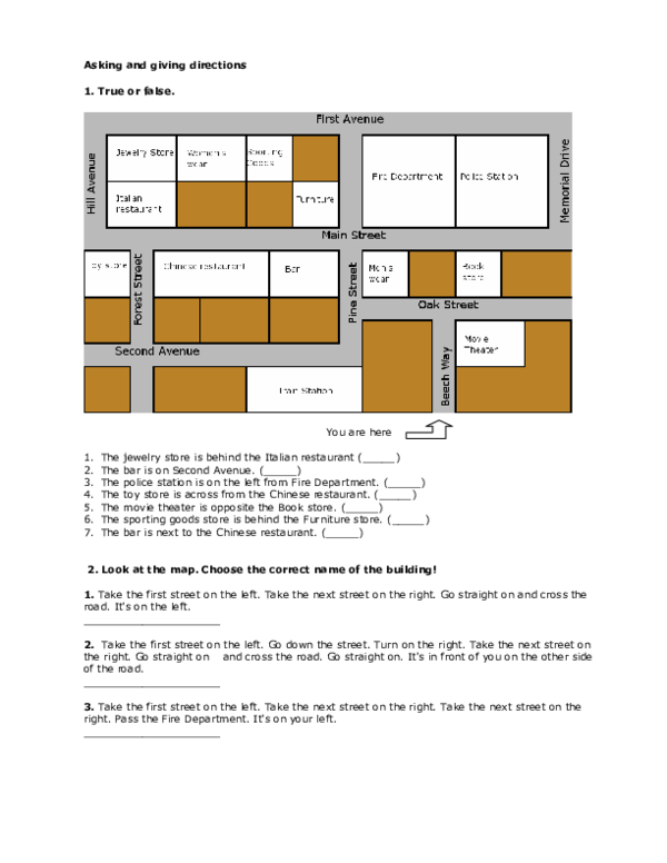 (PDF) Asking and giving directions