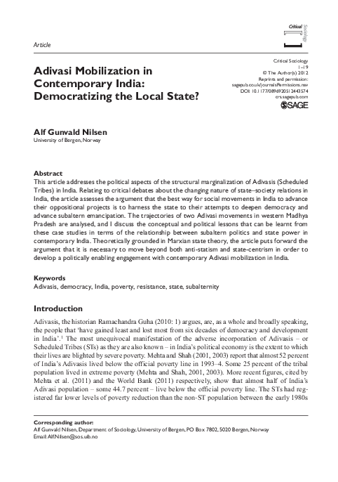 Adivasi history image