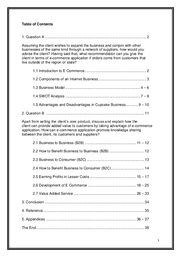 (DOC) E commerce sample