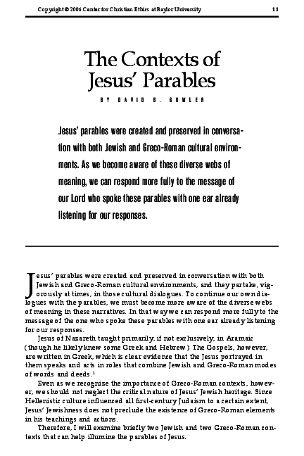 Modern parables examples image