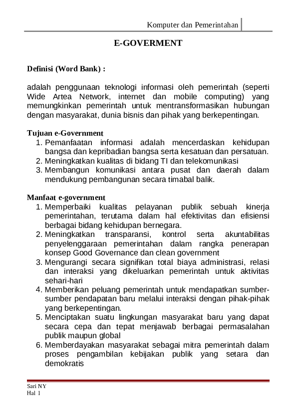 (DOC) E-GOVERMENT