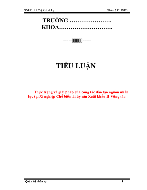 (DOC) Dao tao phat trien nguon nhan luc 4884